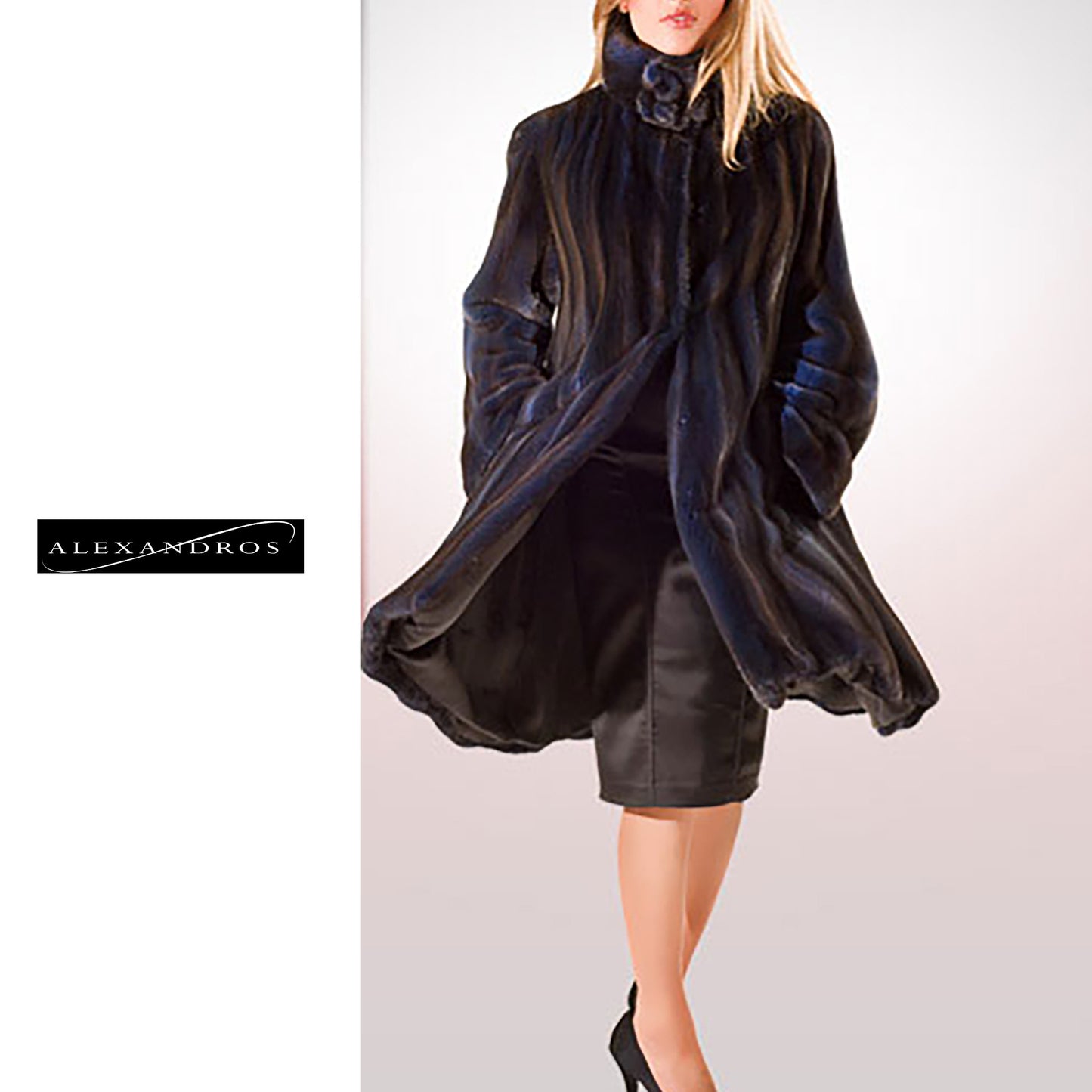 Mink Female Blue Stroller - alexandros-furs