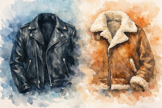 Leather Jacket Versus Shearling Jacket