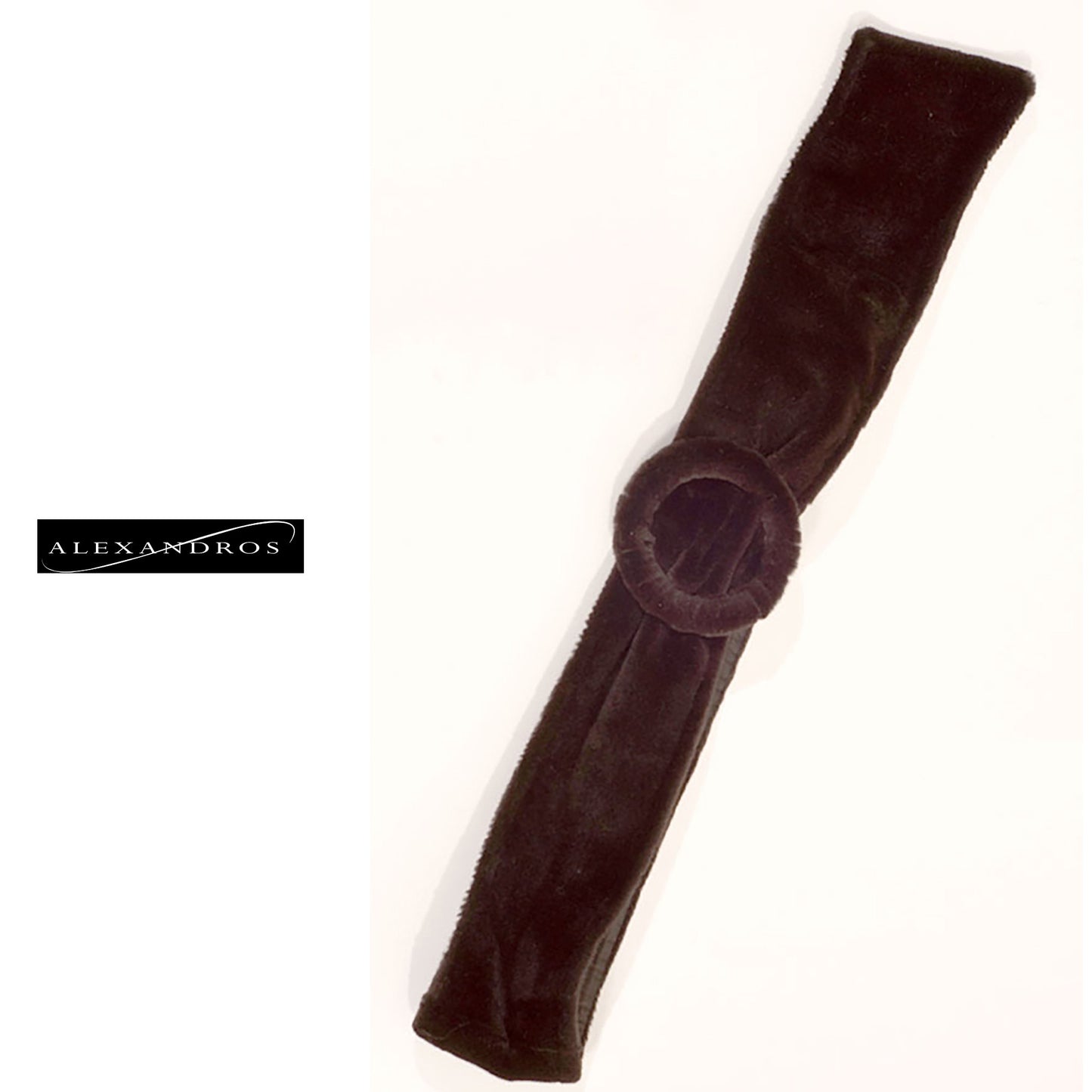 Sheared Mink Belt with Buckle - Custom Made - alexandros-furs